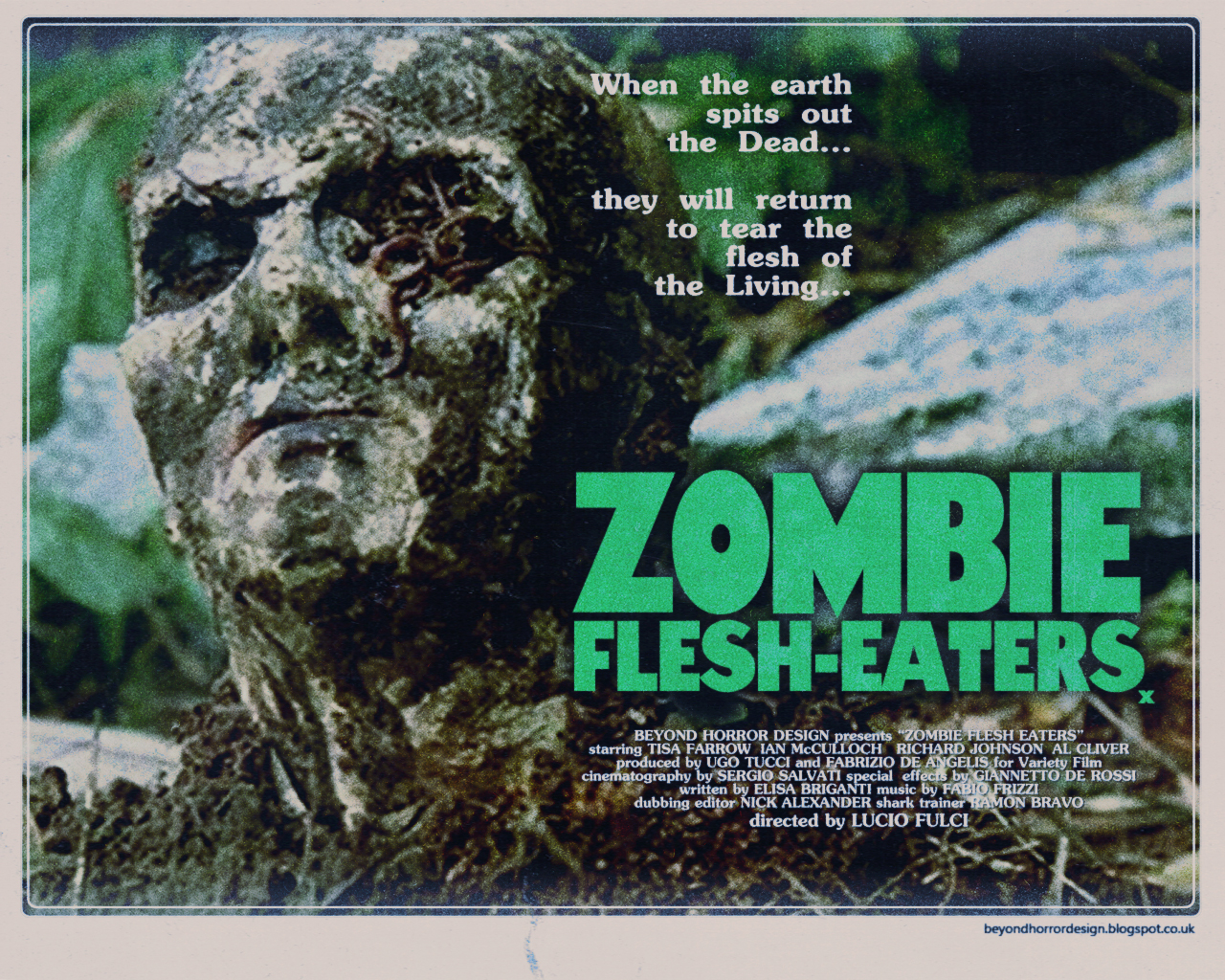 ‘Zombie’ aka ‘Zombie Flesh Eaters’: Flesh Eating, Eye Gouging, Zombie ...1280 x 1024