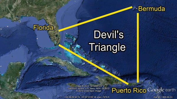 Bermuda Triangle Map
